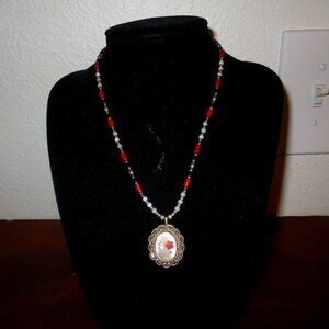 Mother of Pearl Sterling Silver Handcrafted Necklace